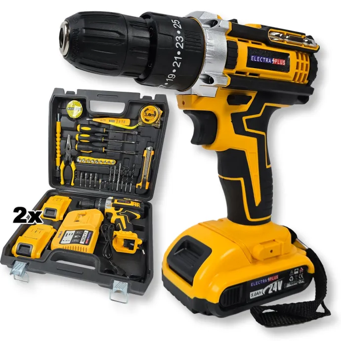 Electra aku bušilica 21V sa setom alata EL011