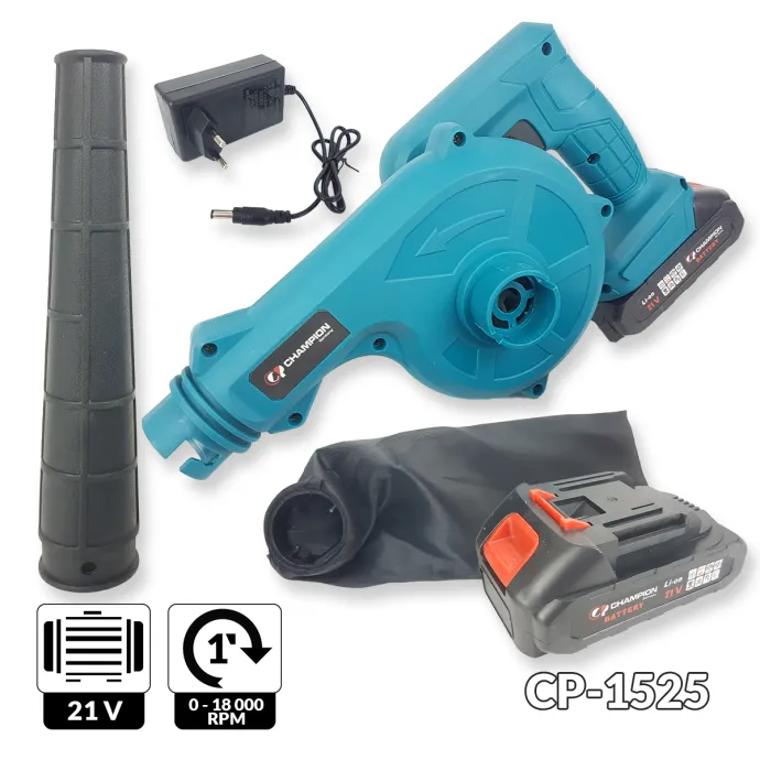 Champion aku puhač lišća i usisavač za prašinu 2x baterija 1525