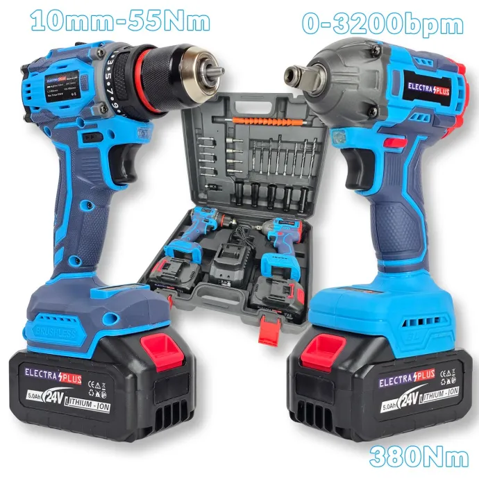 Electra aku set 2u1 Aku bušilica i udarni odvijač EL020