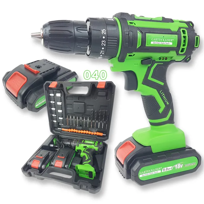 Garten Kaiser aku bušilica sa setom bitova 040