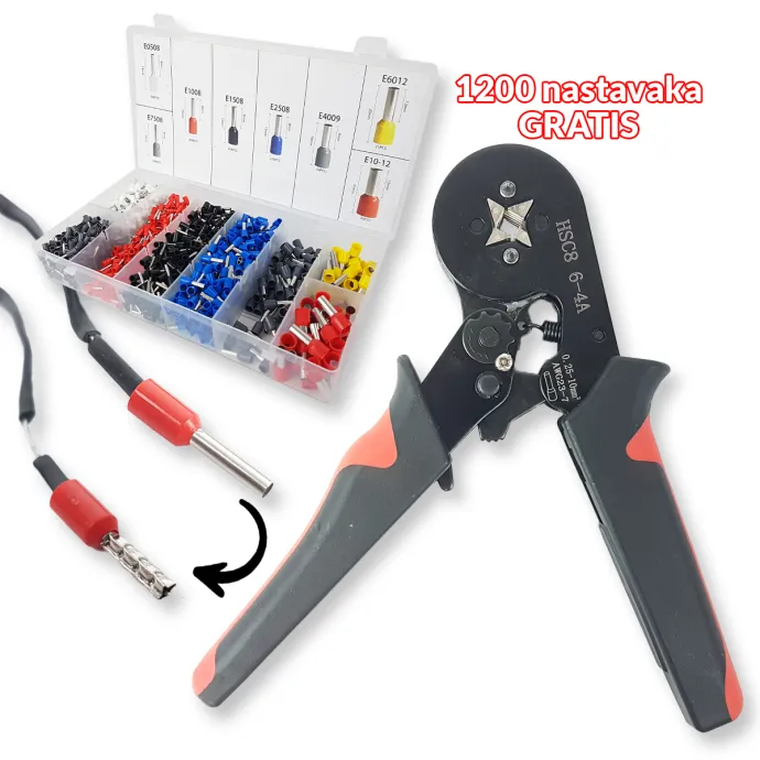 Kliješta za krimpanje 1200 nastavaka GRATIS