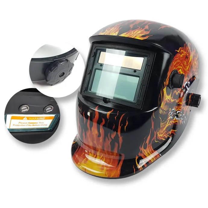 Maska za zavarivanje s automatskim zatamnjivanjem - s uzorkom