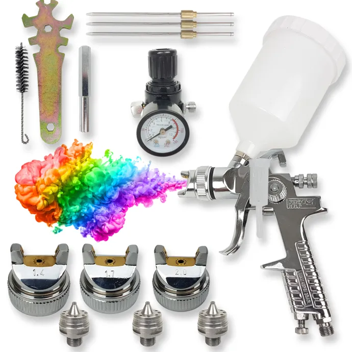 Pištolj za lakiranje profi set 3 dizne