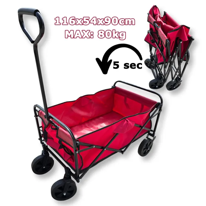 Sklopiva transportna kolica 80kg GK039