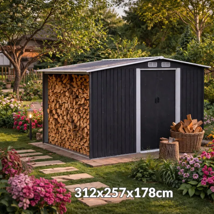 Vrtna metalna kućica 312x257x178cm YB1008F