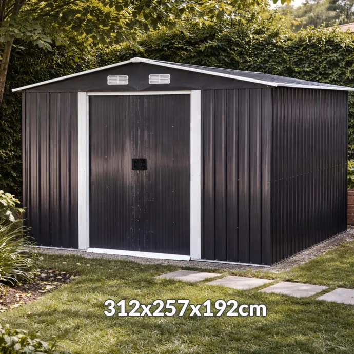 Vrtna metalna kućica 312x257x192cm YB1008