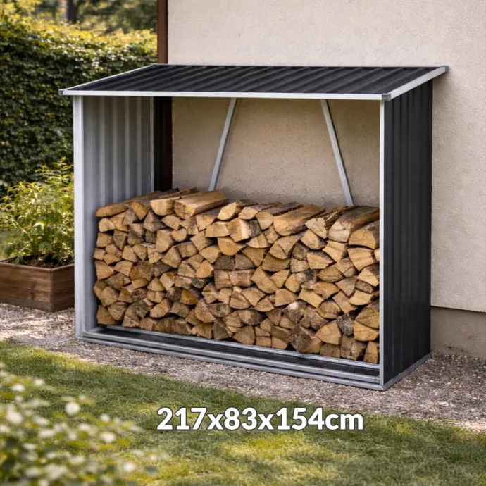 Vrtna metalna kućica za drva WST002