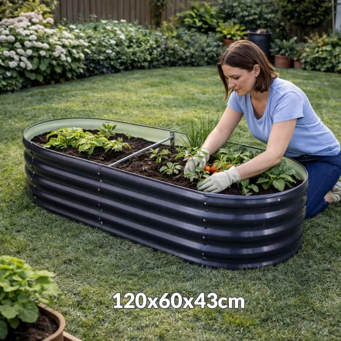 Vrtna povišena gredica 120x60x43cm GBO43-12060