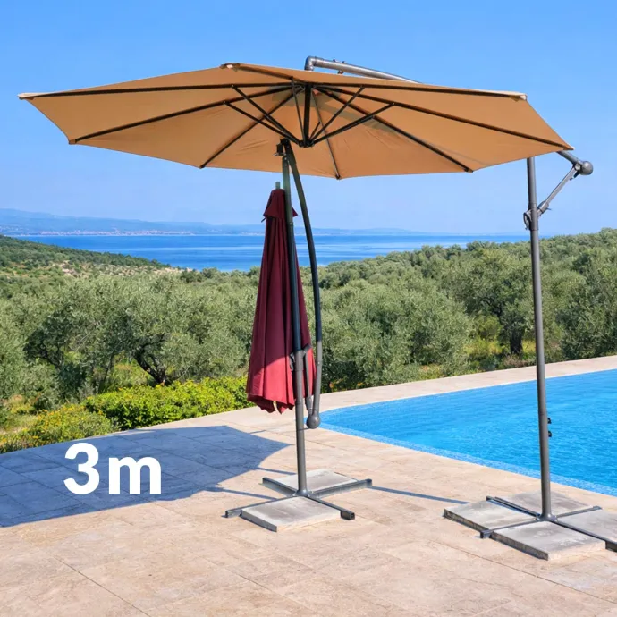 Vrtni suncobran 3m G652 - Khaki