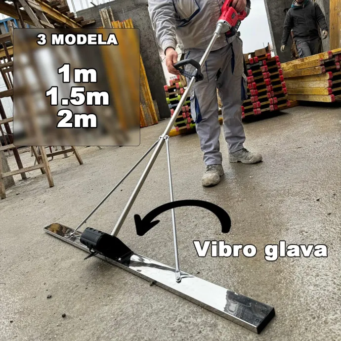 Aku vibro letva za beton - 3 modela