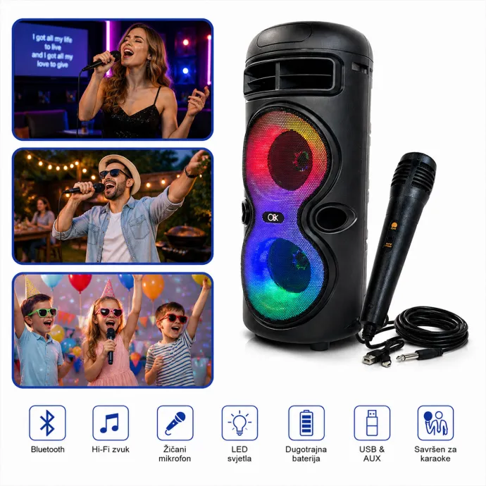 Karaoke Bluetooth zvučnik NA311