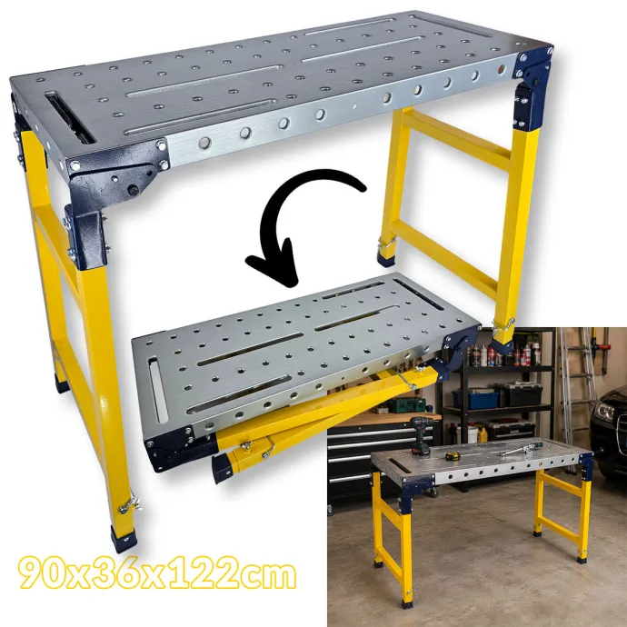 Metalni sklopivi radni stol 90x36x122cm NA-342
