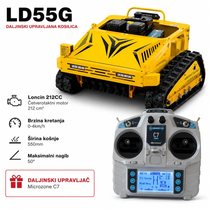 Samohodna kosilica na gusjenicama LONCIN četverotaktni motor LD55G