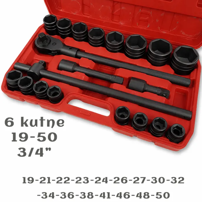 XXL kamionske gedore 20 dijelni set 19-50mm G232 Front 1