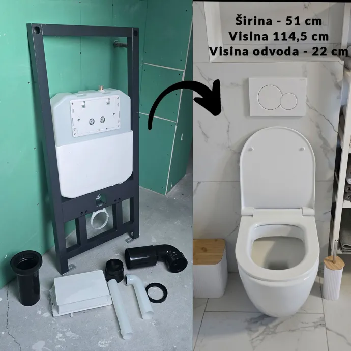 Ugradbeni vodokotlić G783