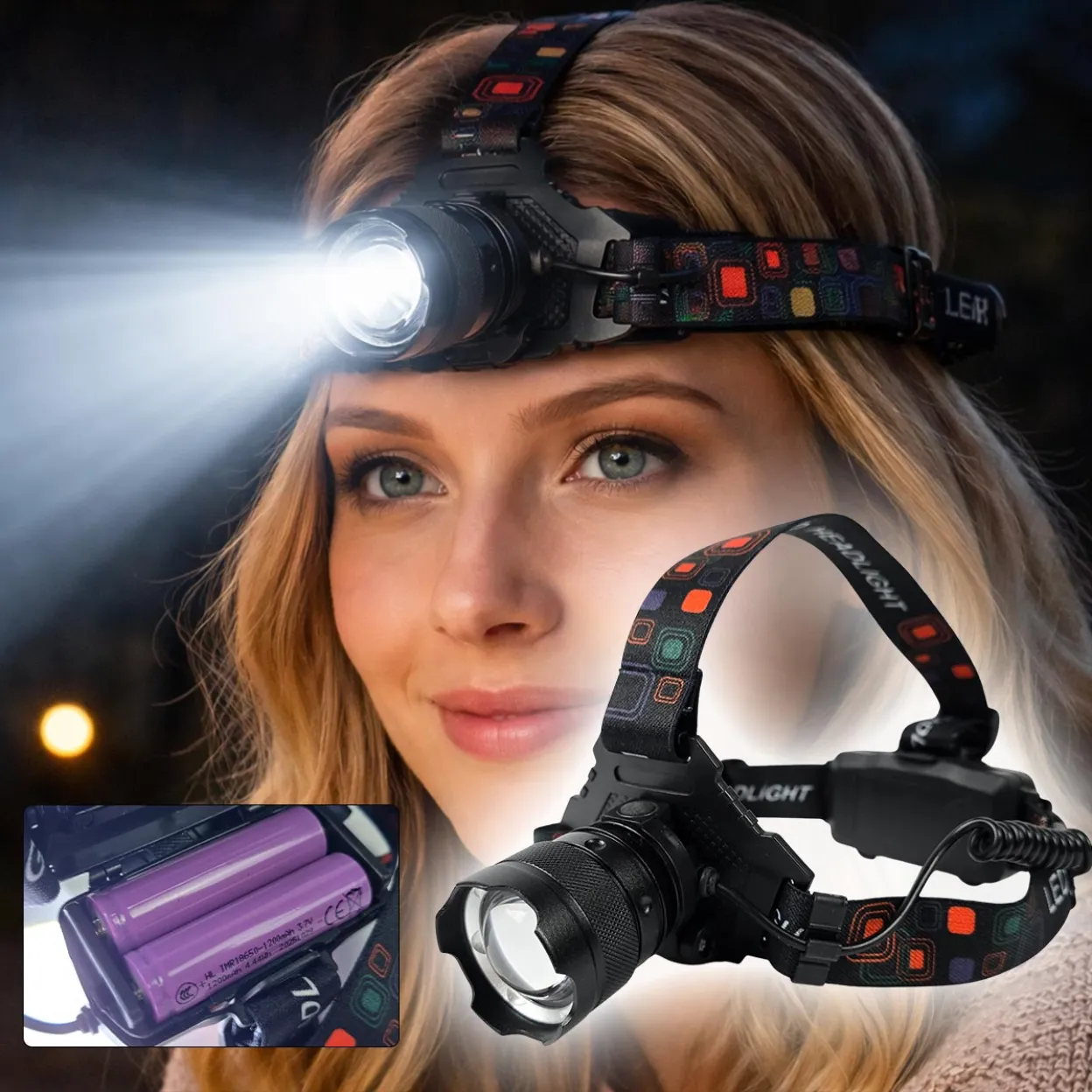 XXL LED naglavna svjetiljka G645