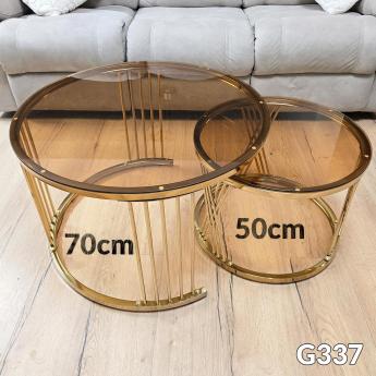 Set od 2 staklena stolića G337 Front 1