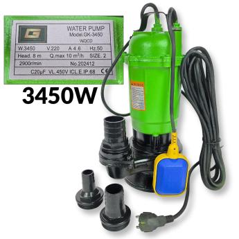 Muljna potopna pumpa sa mlincem 3450W Front 1