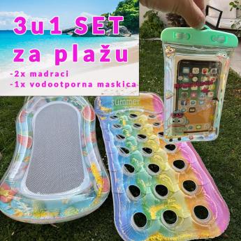Set za plažu - 2 madraca i maskica za mobitel Front 1