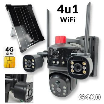 WiFi i 4G Solarna 4u1 kamera G400 Front 1