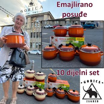 Gorica Zagreb set emajliranog posuđa Front 1