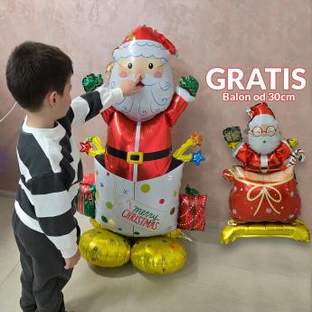 Djed mraz samostojeći bozicni baloni