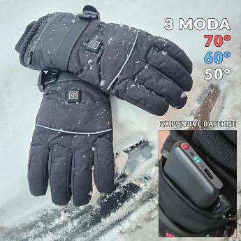 Električne grijane rukavice za zimu Front 1
