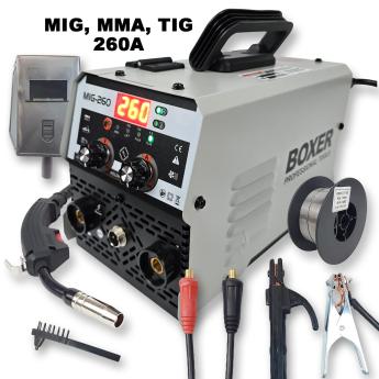 BOXER inverter MIG, MMA, TIG 260A BX015 Front 1