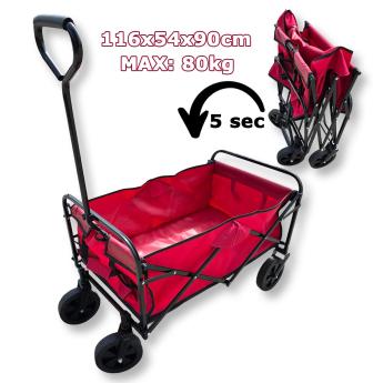 Sklopiva transportna kolica 80kg GK039 Front 1