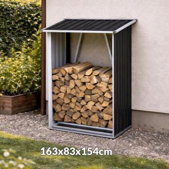 Vrtna metalna kućica za drva WST001 Front 1