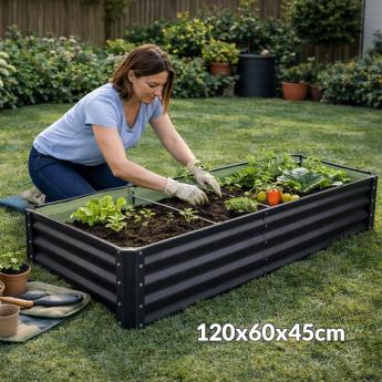 Vrtna povišena gredica 120x60x45cm GB45-12060D Front 1